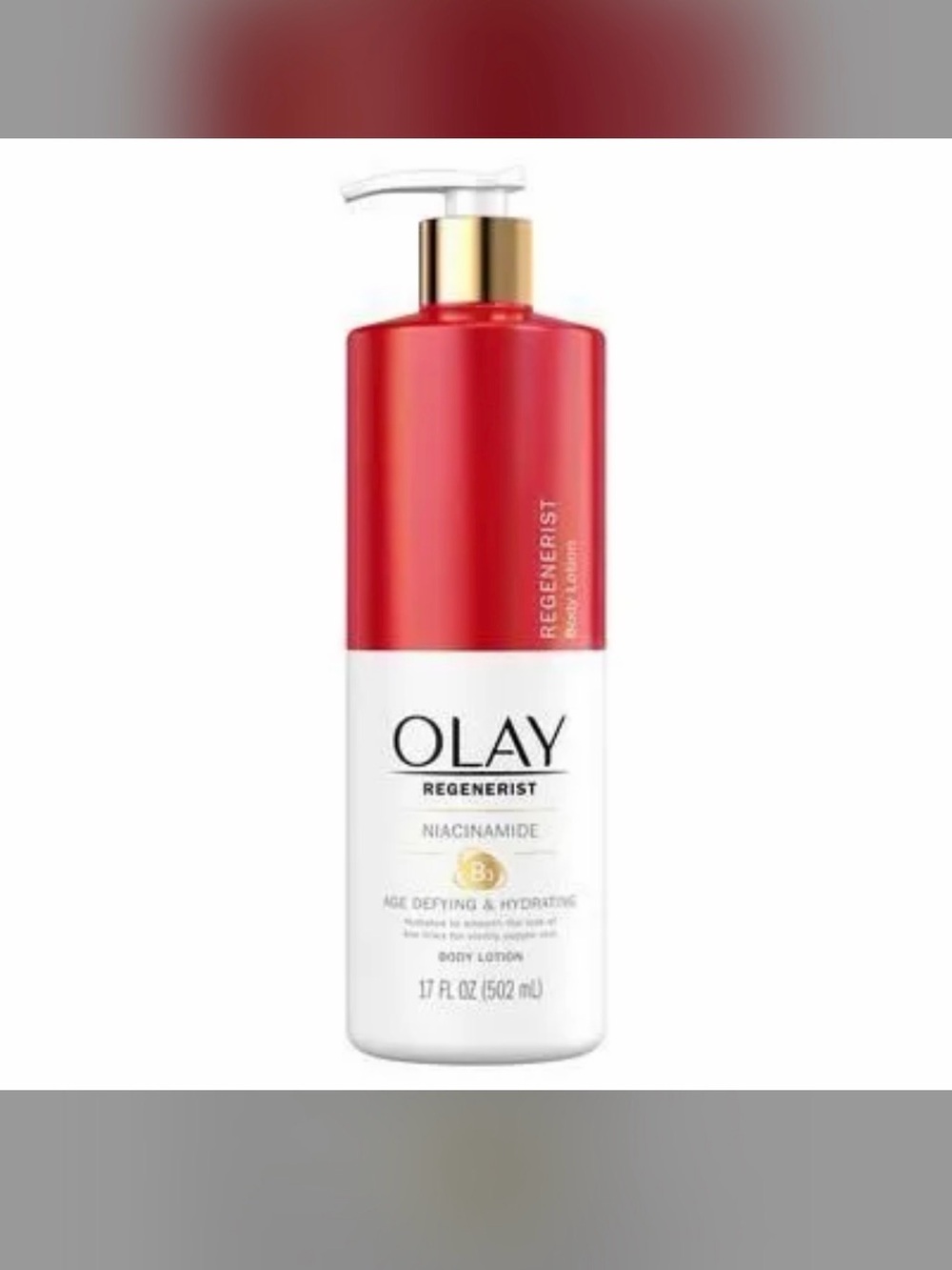 OLAY Regenerist Age Defying Niacinamide Body Lotion 17 Oz